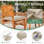 Ensemble de 4 coussins de chaise d'extérieur: Coussin de siège imperméable et résistant à la décoloration pour meubles de patio - Coussins de chaise avec attaches et fermeture à glissière cachée - Remplacement du coussin de chaise de patio