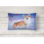  Coussin décoratif intérieur / extérieur Corgi Snow Cardinal
