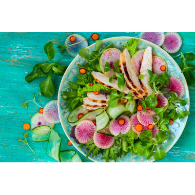 Salade et apéritif - Photographie sur toile tendue