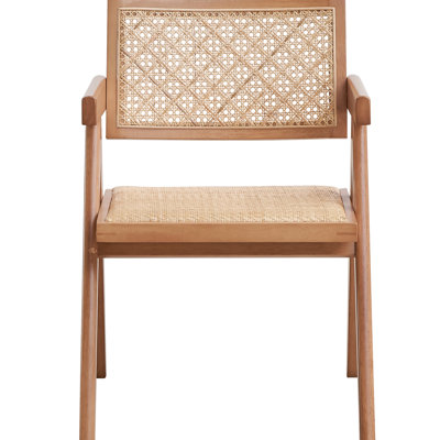 2 Arm Chairs In Beige And Natural - Wood Legs Cushioned Comfort Mid-Century Modern For Coffee Drink Area 2Pcs Construction Seating