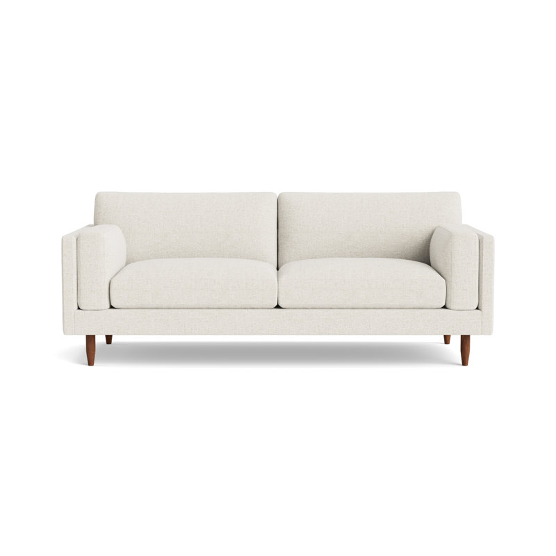 Skinny Fat Loveseat (70"), 85" W, Performance Velvet - Nutmeg