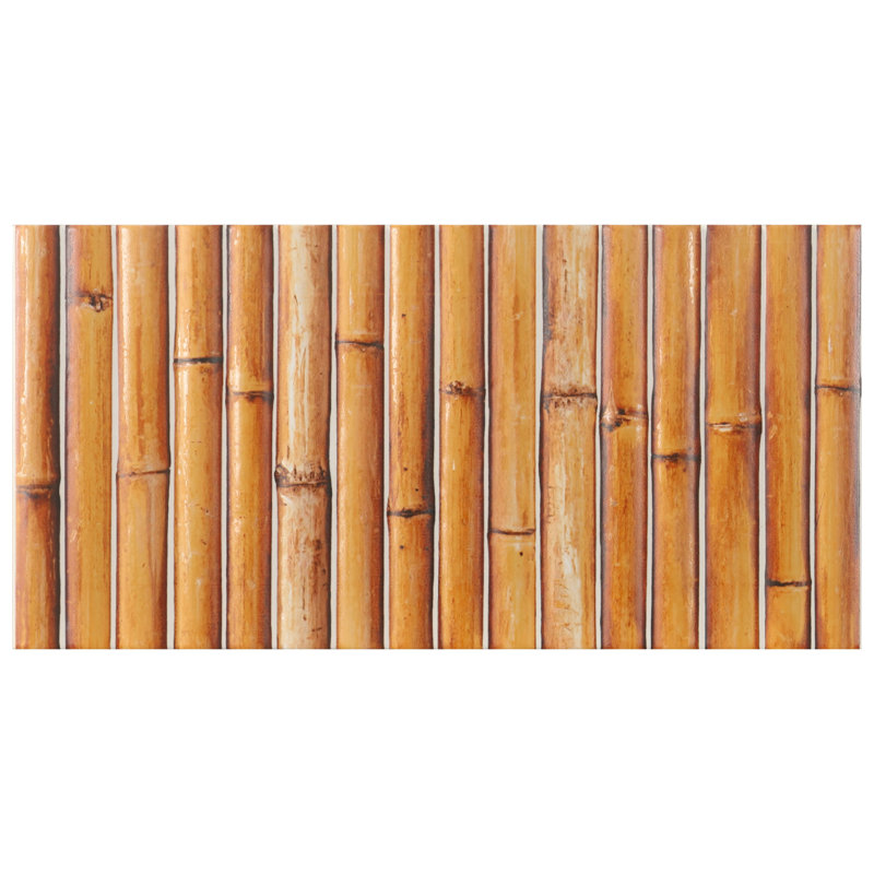 Bamboo 5.88'' W x 11.88'' L Tile, Clay Brown