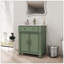 Meuble-lavabo Mid-Century avec base colonne romaine, vert