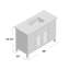 Ensemble de meuble-lavabo simple 48 po Abram-1584225232