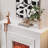 Beige Solid Wood Electric Fireplace-1075082750