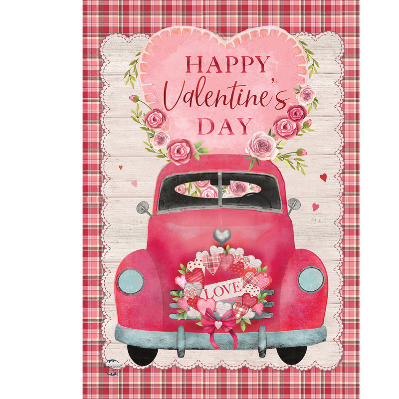 Valentines Love Pickup House, Saint-Valentin rose/beige