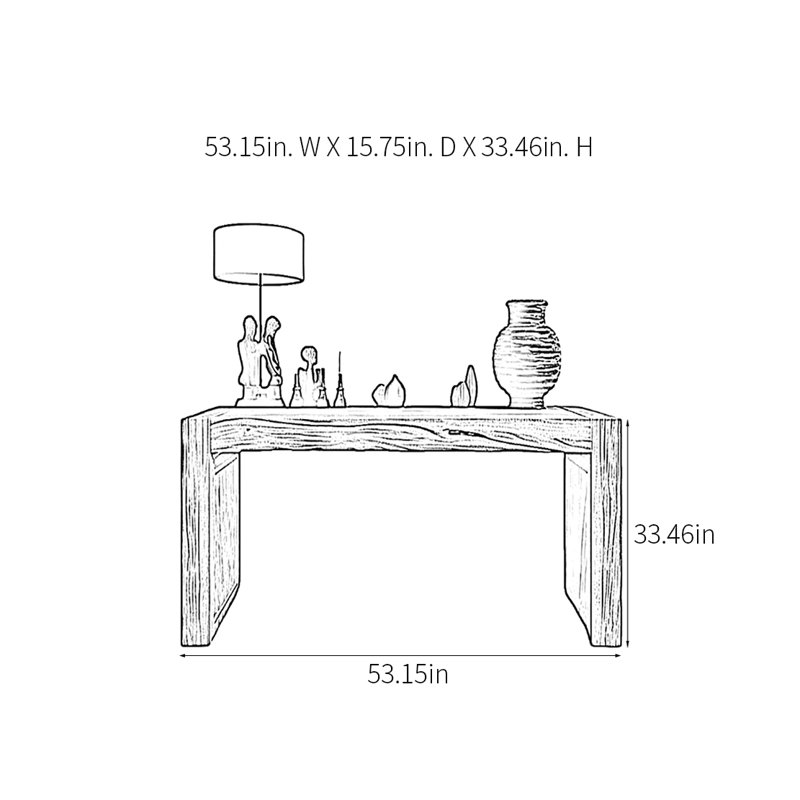 Krafick, H 33,46 po x l 53,15 po x P 15,75 po