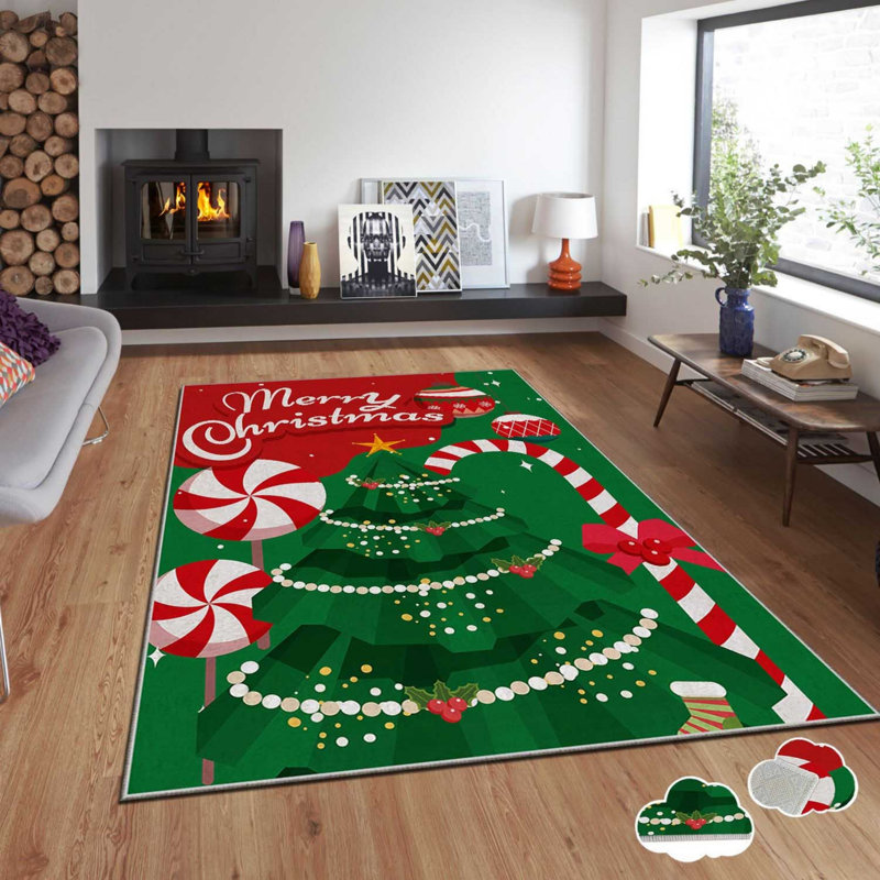 Luxurious Carpet (5.9 x 9.2 ft), 100% Polyester, 740 g/m² | Non-Slip Dot Underside with Laminated Sponge | Easy Clean Velvet Fabric, Digital Printing, 0.08 in Pile Height | Perfect for Living Room & Bedroom Decor