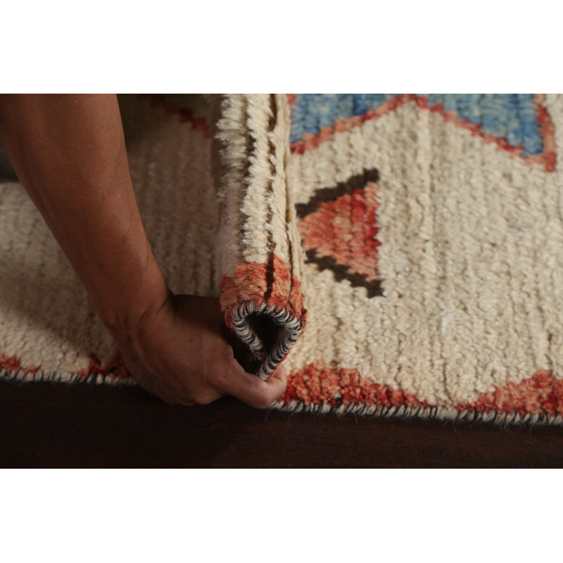 Tapis de couloir tribal oriental marocain noué à la main 3 x 13