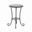 Table d'appoint de patio avec tablette