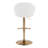 Maddison High Back Faux Leather Adjustable Barstool With Rounded T Footrest-106896003-106896001