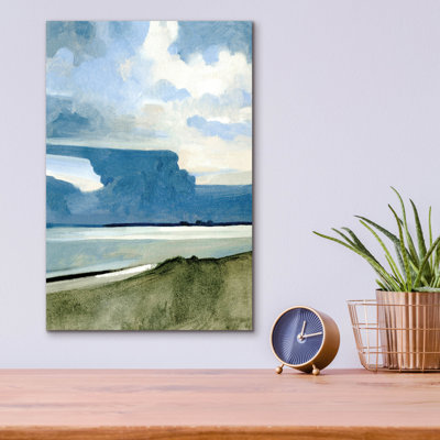  'Ocean View Beach 3' by Emma Caroline Acrylic Glass Wall Art, 12" x 16"