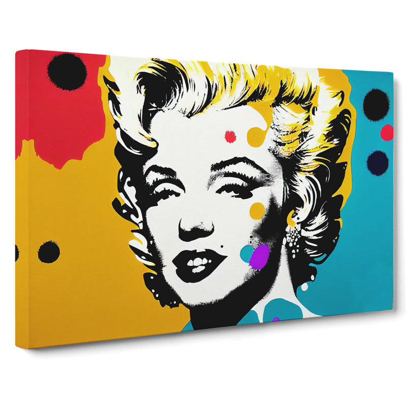 Pop Art Marilyn Monroe Vol.1 Abstract - Wrapped Canvas, 40cm H x 60cm W x 3cm D
