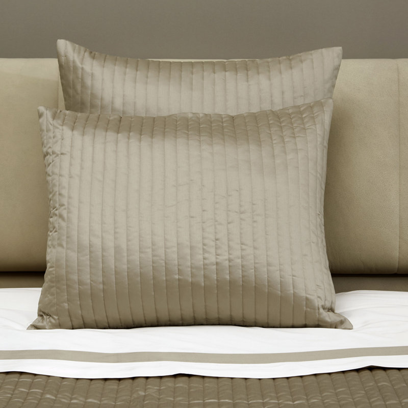 Siena Channel Sham, Euro, Khaki