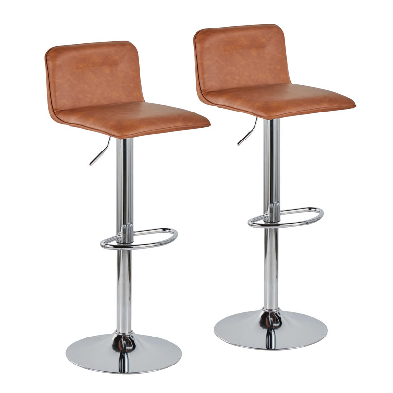 Adjustable Barstool, Brown