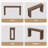 63" Hollow Leg Console Table | Modern Entryway Sofa Table for Living Room, Hallway & Foyer-271093519