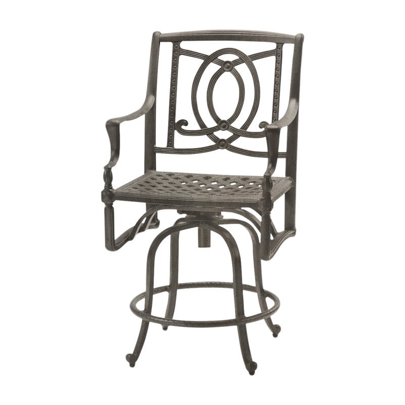 Bel Air 29" Swivel Patio Bar Stool, Shade, 24"