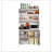 73'' Tall Kitchen Pantry Cabinet , 6 Level Flip Door with Pegboard Metal Pantry Storage Cabinet, Anti-Tip Design Hutch for Kitchen, Dining Room, Living Room-867641986