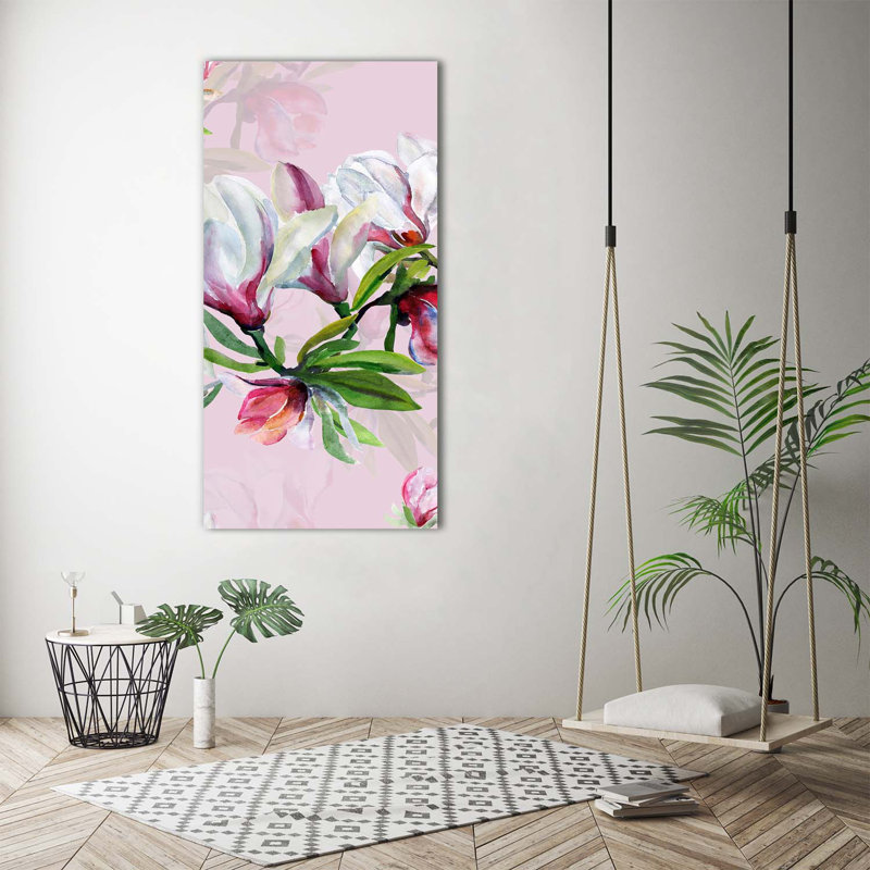 Magnolia - Wrapped Canvas Print, 140cm H x 70cm W