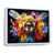 White Floater Framed