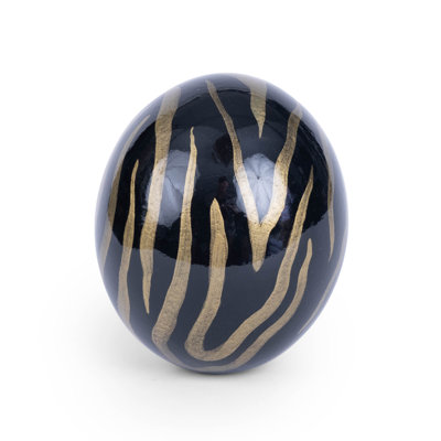 Painted Ostrich Egg Sculpture