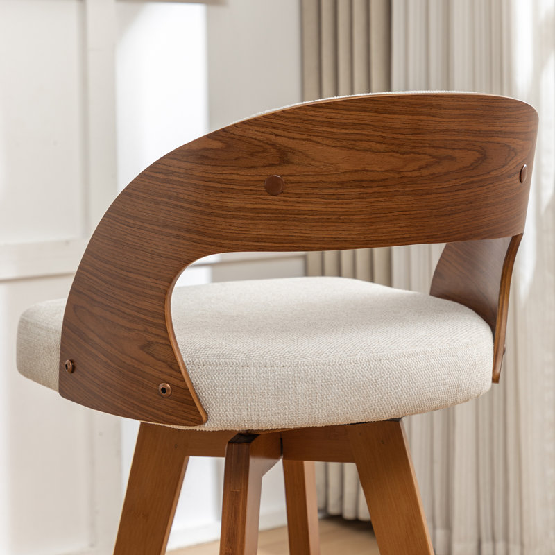 Tabouret de comptoir et de bar Chandler, Tabouret de bar (siège d’une hauteur de 30 po), Lin beige