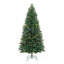 Arbres de Noël naturels verts pré-éclairés avec lumières multicolores arc-en-ciel, options 6,5 pi et 7,5 pi avec base en métal-2016230698