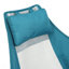 Chaise pliante en acier bleu, chaise-350265296