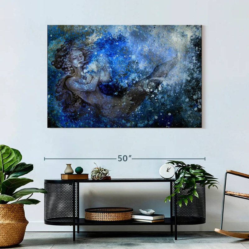 Kelan Abstract Mermaid, 32" H x 48" W