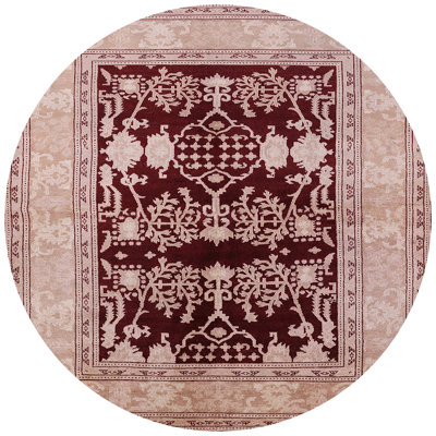 Tapis oriental rouge foncé / beige Mackinac