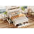 Upholstered Bed Frame with 3 Drawers, Bed with Storage Headboard and Charging Station-1248422149-1245003317