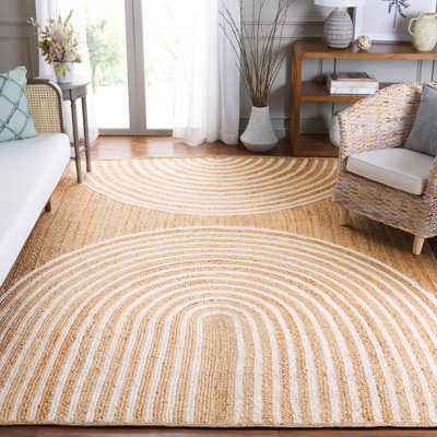 Tapis abstrait en jute / sisal Sarok