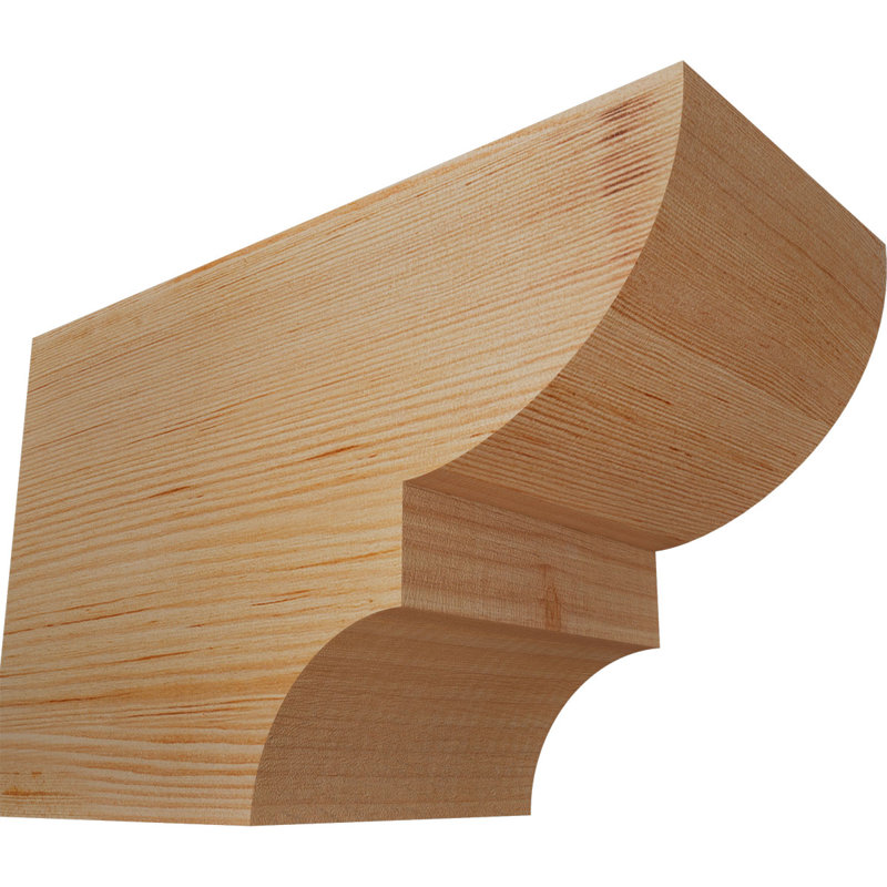 Queue de chevron lisse Ridgewood, Sapin de Douglas, 8"H x 5 1/2"W x 12"L