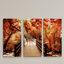 «Autumn Bridge», ensemble de 3 reproductions de photos sur toile-149379972