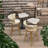 Upholstered Counter Stool with Metal Frame