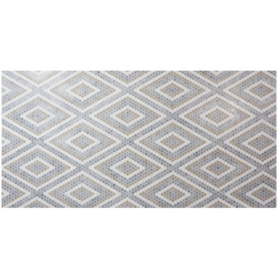 Carreau de mosaïque en marbre l 15,03 po x L 17,36 po Hyperion