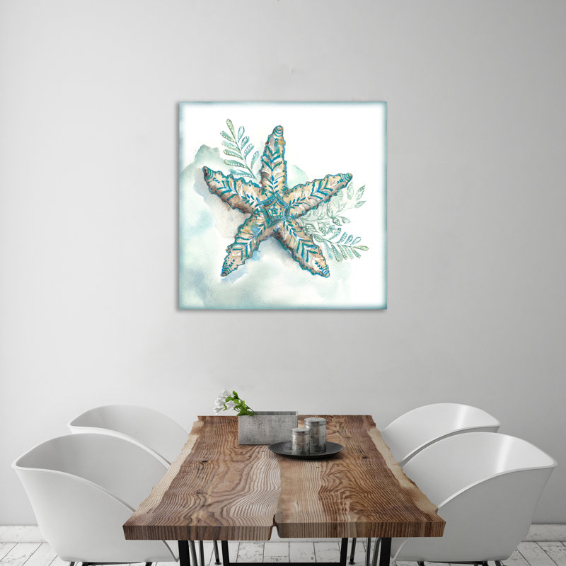 " Boho Shells: Star Fish " by Tre Sorelle Studios, 12" H x 12" W x 1.5" D