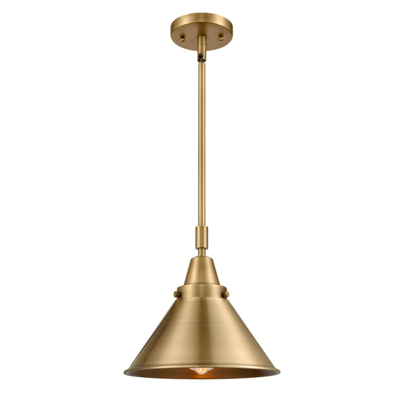 Cambarville 1 - Light Single Pendant, LED, Brushed Brass