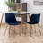 Jesamine Velvet Upholstery Dining Chair-1119799425