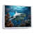 White Floater Framed