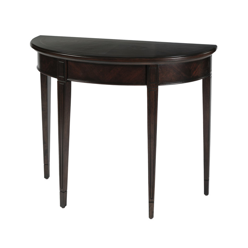 Hampton 36" Demilune Console Table, Plantation Cherry