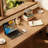 Light-walnut Rectangular Solid Wood desks-1093715489