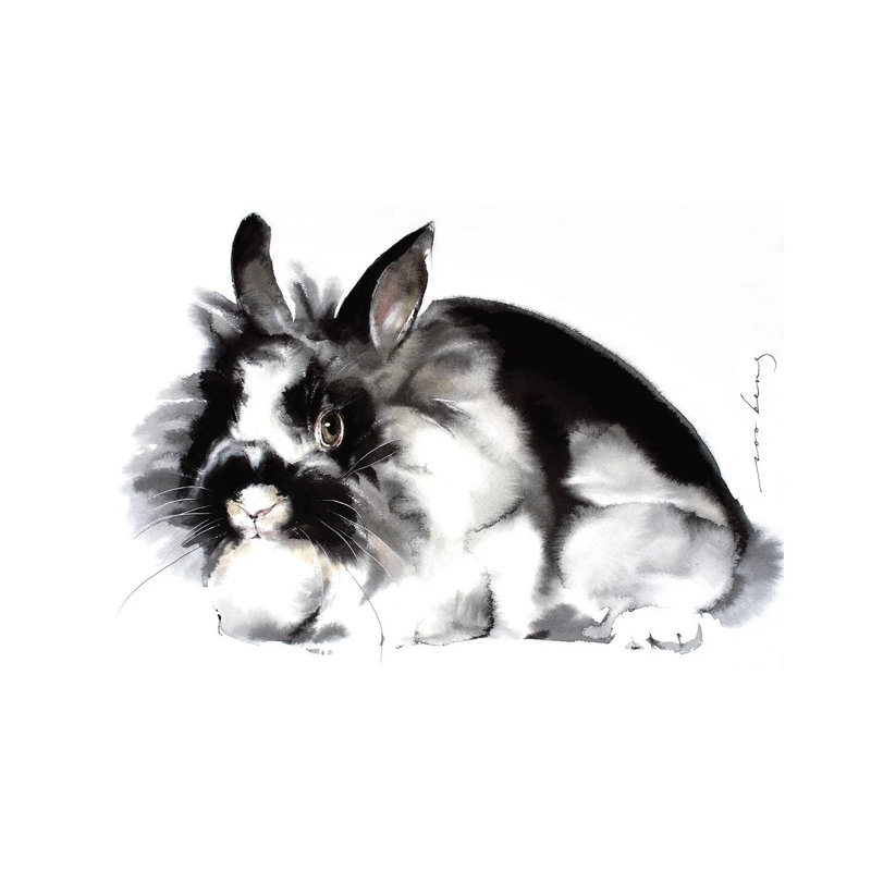 Rabbit by Soo Beng Lim - Wrapped Canvas Gallery-Wrapped Canvas Giclée, 20.32 cm H x 30.48 cm W