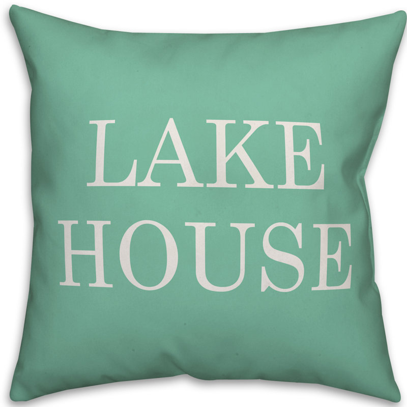  Coussin intérieur / extérieur Lake House, H 20 po x l 20 po, Vert menthe