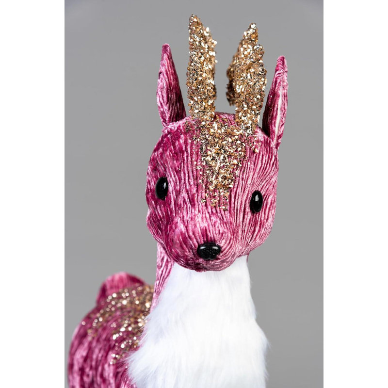No Holiday Shaped Ornament, 35 cm x 3.5cm x 2cm, Pink