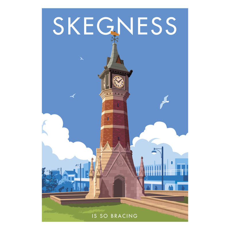 Skegness by Stephen Millership - Print, 40cm H x 30cm W x 1cm D, No Frame