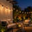 25FT 12-Bulb Outdoor Plug-in Globe LED String Light Shatterproof Connectable Soft Warm Glow