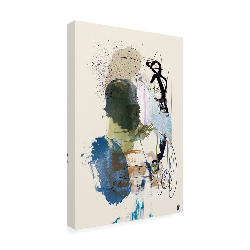 Art abstrait Dan Dan, H 19 po x l 12 po