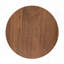Table d'appoint ronde Mid-Century avec pieds en bois massif et fuselé