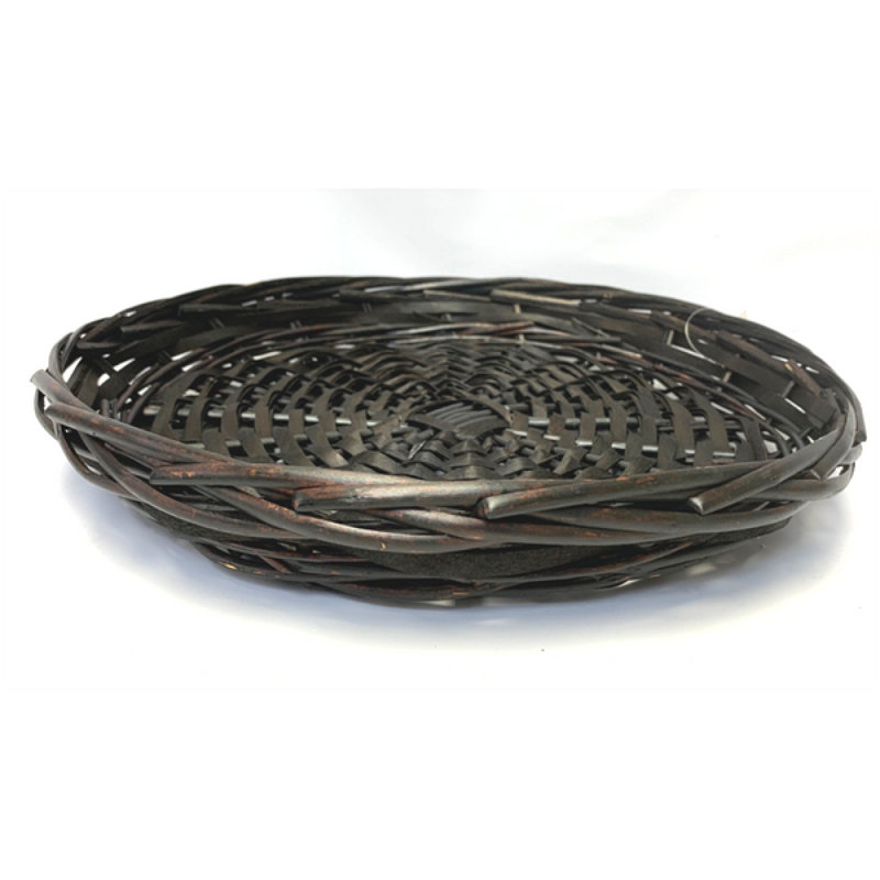 Round Willow And Chipwood Tray